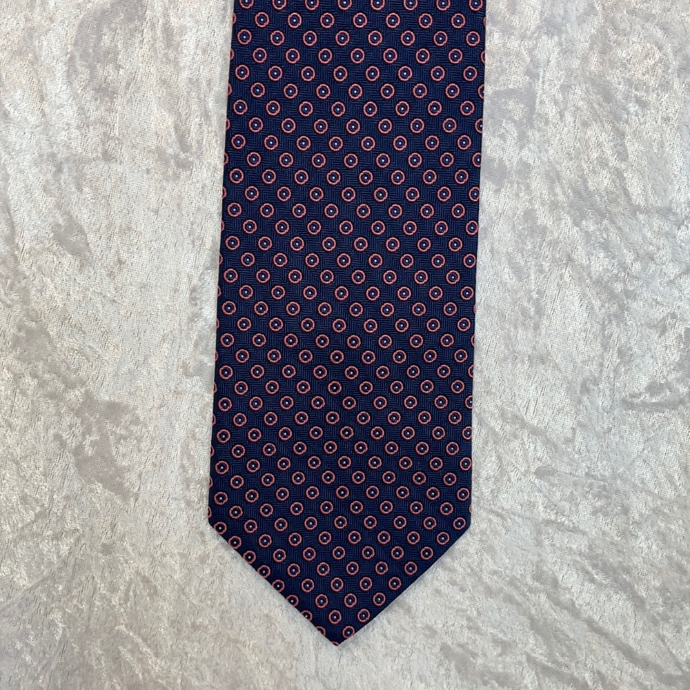 Brooks Brothers Blue with Red Circles Silk Tie